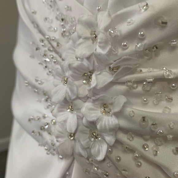 🚫SOLD🚫Eden Bridal wedding Dress 👗 White Size 10 Fit And Flare - Picture 9 of 12